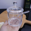 Clear Acrylic Storage Jar: Ideal for Jam, Salt, or Sugar in the Kitchen - K-1051A Model/325. 