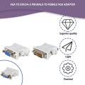 EF Adapter VGA to DVI D/24+1 Pin Male to VGA Female Socket Adapter Converter. 