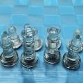 Glass Chess Game Elegant Classic Strategy Game for Festival Gift Interaction. 