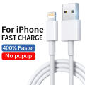 Original USB Cable For iPad charger Phone Date Cable For iPhone 11 12 13 14 Pro Max Fast Charging XR X XS 8 7 Plus Wire Cord.