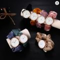 OIDEA Women Elastic Band Wristwatch: Scrunchies Band Stretch Watches Quartz Analog Easy Reader Watches for Women Ladies. 