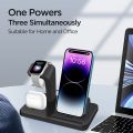 3 in 1 Wireless Charger Stand for Apple Watch Airpods Pro Multiple Devices Fast Charging for iPhone 14 13 12 11 XS XR X 8 7 Plus.