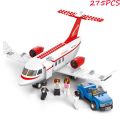 SLUBAN City Aviation Airport Airplane Passenger Plane Bus Classic MOC Figures Model Building Blocks Bricks Kit Set Toys For Kids. 