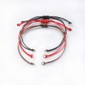 5Pcs 0.8mm Red Rope Braided Red Line Good Luck Rope Bracelet Female Adjustable Waxed Thread Women Gift Accessories.