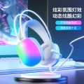 Panson PSH-600 Over-Ear Headset 7.1 E-sports Gaming Wired RGB Optical Headset USB Computer with Microphone.