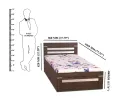 Nice Furniture Engineered Wood Bed with Box Storage | Wooden Box Bed for Kid room or Adult Bedroom. 