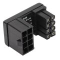 Graphics Card 8pin U Turn, Environmental Friendly 180 Degree Angled Adapter for Desktops Graphics Card. 