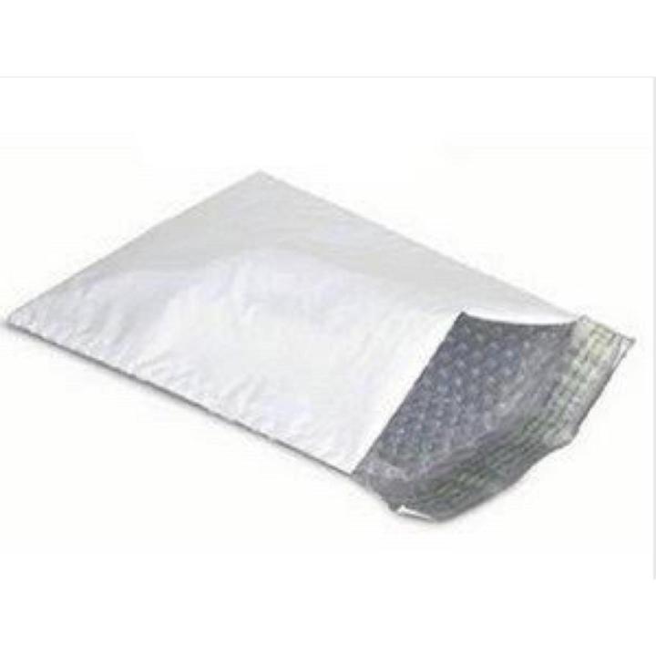 10*13 inches White Poly with Attached Bubble Wrap - 50 pcs