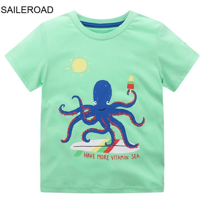 SAILEROAD%20Summer%20T%20Shirt%20Cotton%20Short%20Sleeve%20Cartoon%20Vehicles%20Excavator%20T-shirts%20Kids%20Tee%20Girl%20Tops%20Boys%20Children%20Clothes%20-%20Image%205