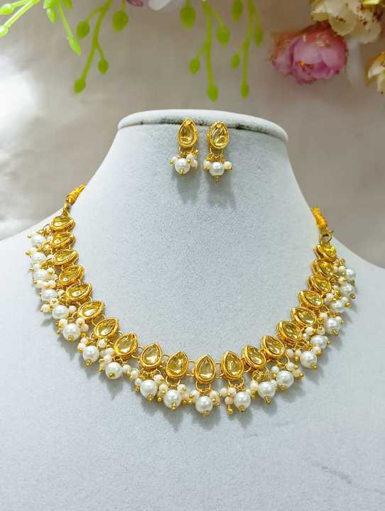 Exclusive%20degain%20white%20pearl%20colourful%20necklace%20with%20earring%20for%20women%20-%20Image%202