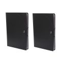 2X Expanding File Folder A4 Letter Size Portable Document Holder with 12 Pockets Black Filing Folders Desk Storage.