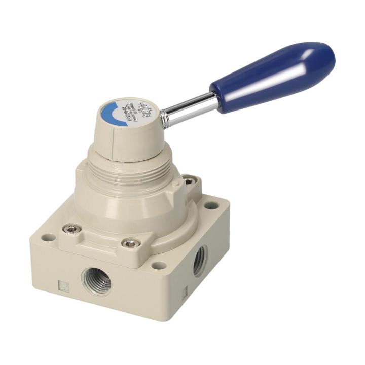 Rotary Lever Hand Valve 3/8'' PT Air Flow Control 2 Position 4 Way Air Flow Control Pneumatic Air Hand Lever Valve 4HV310-10