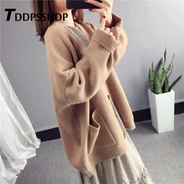 2019%20Spring%20Knitted%20Women%20Sweater%20Cardigan%20Beige%20Khaki%20Red%20Blue%20Color%20Female%20Casual%20Sweaters%20-%20Image%203