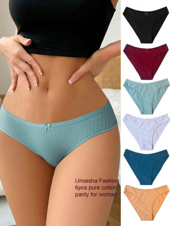 6pcs/ set soft cotton triange shape panty for Ladies