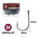 Fishing Hooks Portable Multi-size High Carbon Steel Fishhook With Barbs Fishing Tackle Accessories For Gifts. 