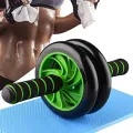 Total Body Fitness Double Roller Exercise Wheel - Green and Black - Jim Product.