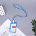 Plastic Work Card Cover with Lanyard Rope ID Work Card Identity Badge Bus Card Holder Cover Business Credit Card Holder Bag Case. 