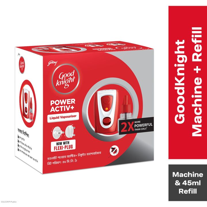Goodknight Activ Liquid Vaporiser Mosquito Repellent – Combi | Machine + Refill |