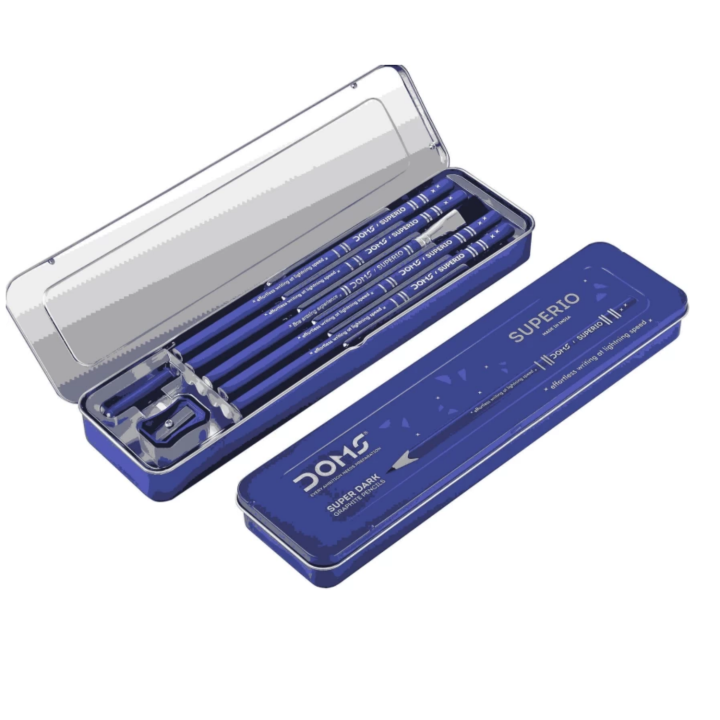 DOMS Superio Non-Toxic Super Dark Graphite Pencils(10pcs)