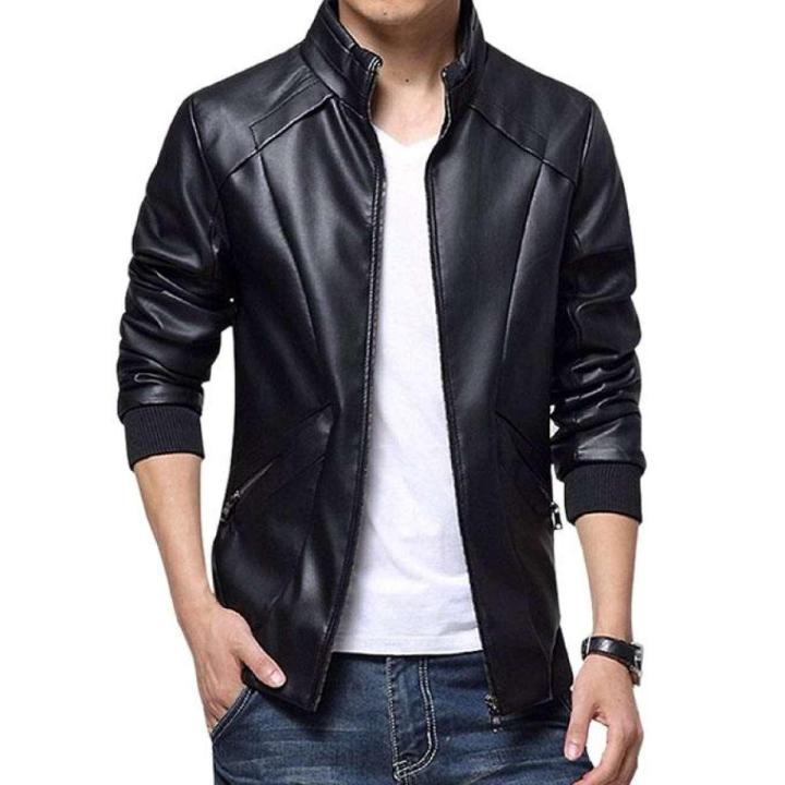 Black%20PU%20Leather%20Jacket%20For%20Men%20-%20Image%203