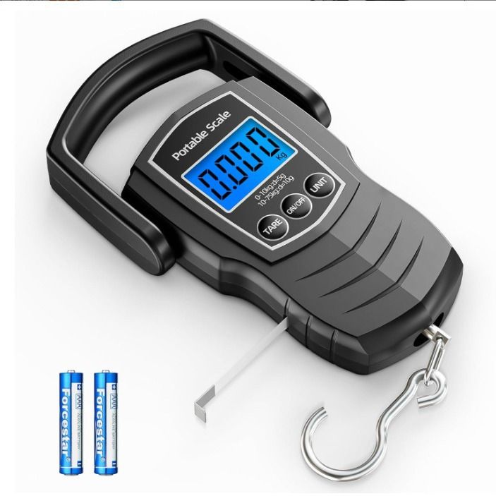 Hand Scale Machine New Models With Ruler Hand Scale Electronic Scale 75kg Portable Luggage ...
