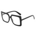 Black Square Glasses Women Fashion Oversized Clear Lens Eyeglasses Female Vintage Big Frame Anti Blue Light Spectacle.