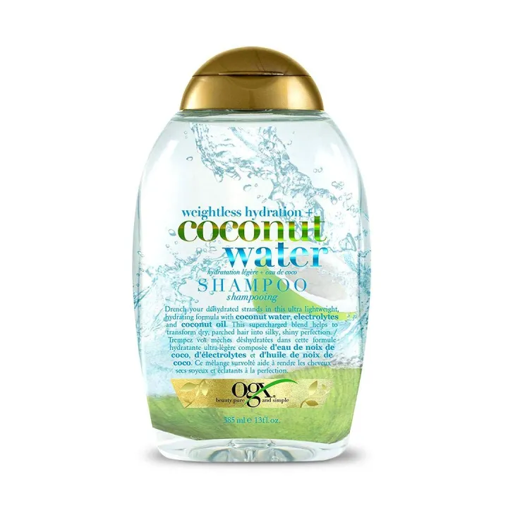 International Germany product Hair care Ogx coconut water shampoo used for male/ female - 385 ml