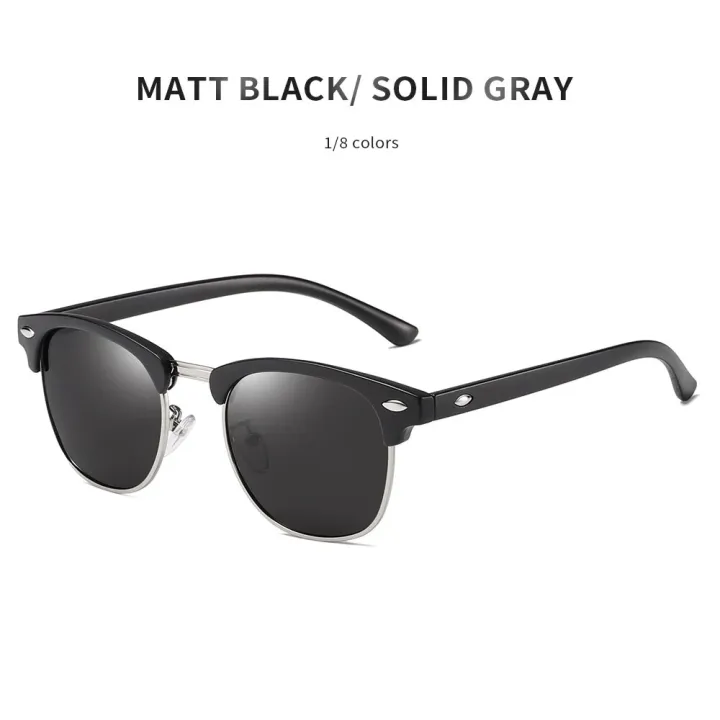 Trudren%20Unisex%20Classic%20Browline%20Polarized%20Sunglasses%20for%20Men%20Horn%20Rimmed%20Square%20Sun%20Glasses%20Womens%20Metal%20Rivets%20Sunglass%20RB3016%20-%20Image%207