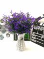 7pcs Faux UV Resistant Fake Flowers Artificial Plants Plastic Decor Outdoor Plastic lavender fake flower wedding Accessories. 