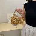 Acrylic Bag New 2023 European and American Fashion Ice Crack Personality Shoulder Bag Women's Chain Crossbody Box Bag.