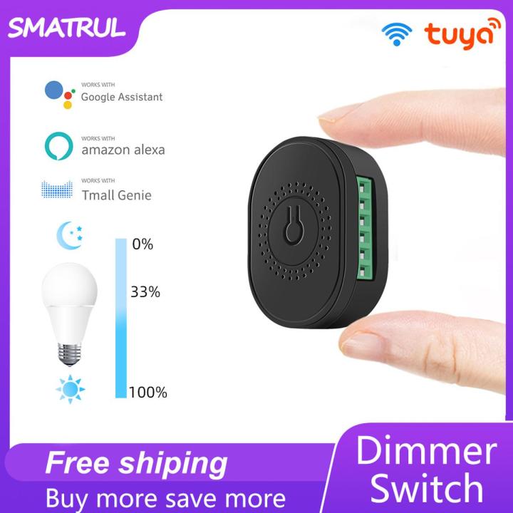 SMATRUL WIFI dimmable light switch - Mini Switch controller - Black ...