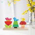 Stacking Blocks Birthday Gifts Puzzles Pillar Blocks Matching Set for Kids Children Toddlers.