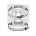 2X Universal Vertical Pole Mount Adapter, with 4 Loops, Wall Mounting Loop Bracket.