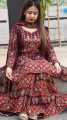 Nice looking VIP Linen Cotton Sarara Garara Full Body Beaded Readymade Three Piece. 
