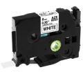 5Pcs Tze-221 9Mm Black on White Tze221 Tz221 Tze 221 Tz Tape for Brother P-Touch Label Maker Printer Laminated Ribbons , 9mm Label Tapes - Black.