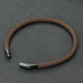 2024 New Minimalist Rope Bracelet Unisex Stainless Steel Snap Fastener Lucky Red Thread Braslet Gift For Lovers Pulsera Macrame.