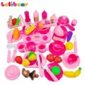 42 Piece Kitchen Cooking Set Girls Boys Fruit Vegetable Tea Playset Toy for Kids Early Age Development Educational Pretend Play Food Assortment Set. 