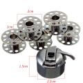 5 Bobbins + 1 Bobbin Case Househeld Sewing Tools Accessories. 