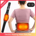 Electric Heat Pad Electric Lumbar Massage Belt Usb Red Light Heated Waistband Heat Waist Belt with Vibration Massage. 