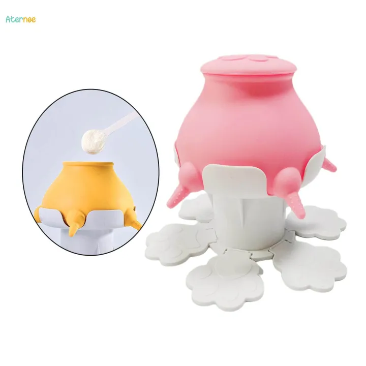Pet%20Milk%20Bowl%20Pets%20Nursing%20Bottle%20Anti%20Choking%205%20Nozzles%20Nursing%20Station%20Pink%20Folding%20Base%20-%20Image%204