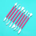 8Pcs/Set Sugarcraft Cake Decorating Pen, Many Shape Mixed Modeling Plunger Cutter, Fondant Cookie Sculpture Baking Tool. 