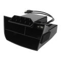 for 2016 2017 2018 2019 Interior Accessories Car Black ABS Inner Console Central Storage Box with USB Port. 