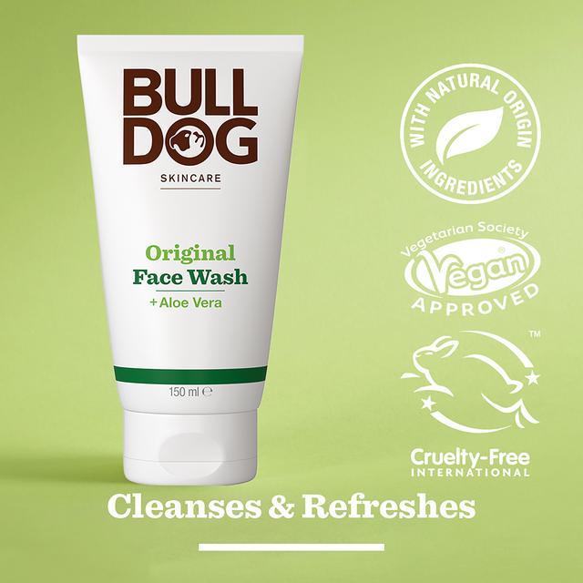 BULLDOG ORIGINAL FACE WASH ALOE VERA CLEANSES & REFRESHES (UK) - 150ML