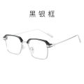 New Metal Anti-Blue Light Glasses Personalized Eyebrow Myopia Glasses Frame Men's Fashion Trendy Sunglasses 21102.