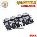 USB 4Channel QC3.0 QC2.0 DC-DC Buck Converter Charging Step Down Module 6-32V 9V 12V 24V to Fast Quick Charger Circuit Board 5V. 