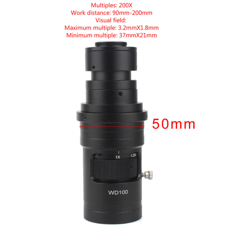 100X%20130X%20180X%20200X%20300X%20360X%20Adjustable%20Magnification%20C%20Mount%20Zoom%20Lens%20For%20HDMI%20VGA%20USB%20Industrial%20Video%20Microscope%20Camera%20-%20Image%204