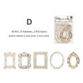 RHS Online 10PCS Romantic Encounter Series Hollow Relief Retro Photo Frame Basic Material Paper DIY Journaling Planner Diary Crafts Scrapbooking. 