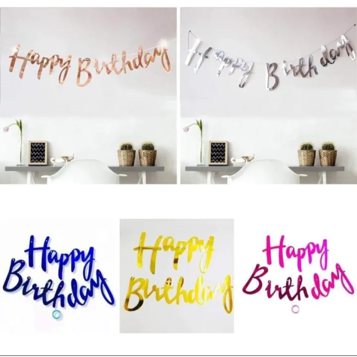 Ginger ray Happy Birthday banner
