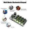 Numpad Bluetooth RGB Keyboard USB Custom Mechanical Keyboard Programming Copy Paste Photoshop Gaming Knob Hotswap Keypad. 