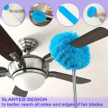 Ceiling Fan Cleaner Dusters with Extension Pole Dust Removal Brush Removable Ceiling and Fan Duster Ceiling Fan Cleaning Tool. 